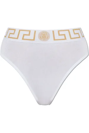 VERSACE Ondergoed, Dames, Wit, M, Katoen, Katoenen slips