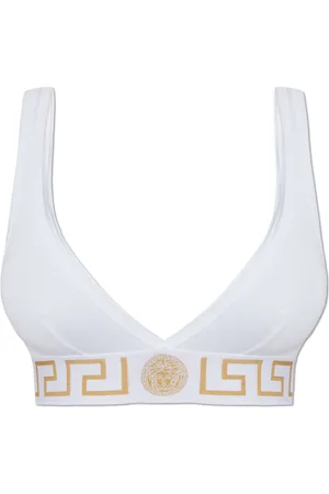 VERSACE Ondergoed, Dames, Wit, L, Katoen, Katoenen bh