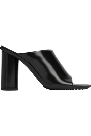 Bottega Veneta Schoenen, Dames, Zwart, 39 EU, Leer, Heeled Mules