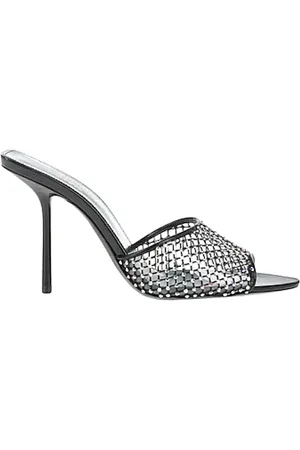 Saint Laurent Schoenen, Dames, Zwart, 37 EU, Leer, Stijlvolle sandalen voor zomeroutfits