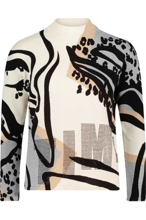 Betty Barclay Truien, Dames, Veelkleurig, L, Dieren Intarsia Gebreide Trui met Hotfix Applicaties