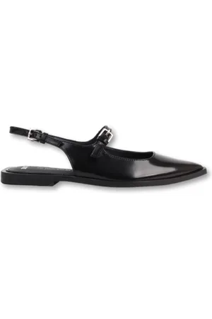 Bronx Schoenen, Dames, Zwart, 36 EU, Leer, Puntige slingback schoen