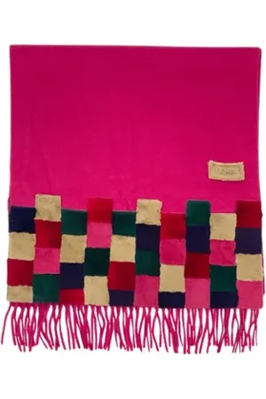 Fendi Pre-owned, Dames, Roze, ONE Size, Kasjmier, Pre-owned Fabric scarves