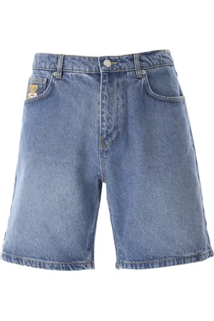 Moschino Korte broeken, Heren, Blauw, S, Denim, Denim Teddy Bear Bermuda Shorts