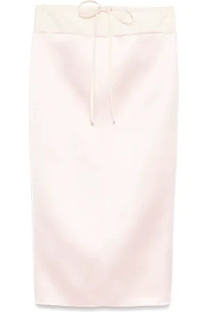 Khaite Rokken, Dames, Roze, S, Roze Maxi Rok met Trekkoord