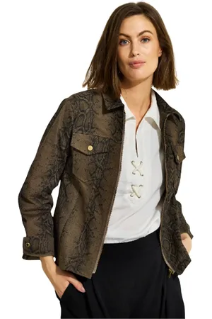In Front Jassen, Dames, Bruin, XL, Stijlvolle Mary Jane Jacket Blazer