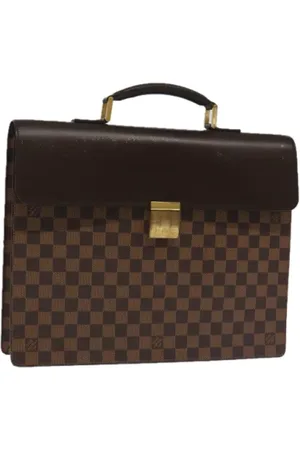 LOUIS VUITTON Pre-owned, Dames, Bruin, ONE Size, Leer, Pre-owned Canvas briefcases