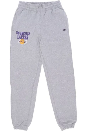 New Era Broeken, Heren, Grijs, S, Katoen, Lakers Script Jogger Broek