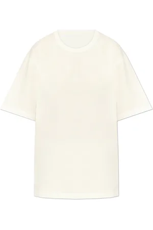 Y-3 Tops, Dames, Wit, L, Katoen, T-shirt met print