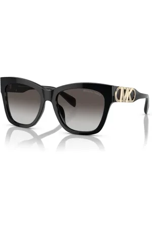 Michael Kors Accessoires, unisex, Zwart, 55 MM, Empire Square Zonnebril Trendy Kleuren