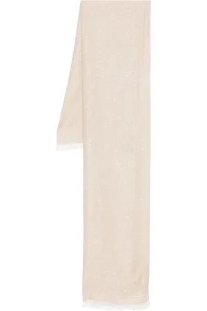 Twin-Set Accessoires, Dames, , ONE Size, Jacquard Sjaal met Rafelrand