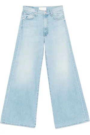 Mother Jeans, Dames, Blauw, W26, Blauwe Jeans met Verborgen Rits