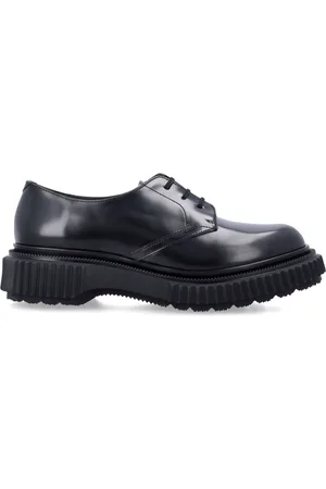 ADIEU PARIS Schoenen, Heren, Zwart, 41 EU, Leer, Gepoetste Leren Derby Schoenen