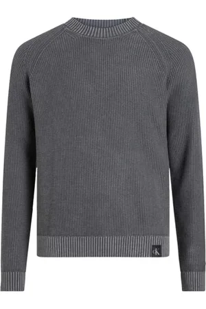 Calvin Klein Truien, Heren, Grijs, S, Denim, Stijlvolle Denim Jeans Collectie