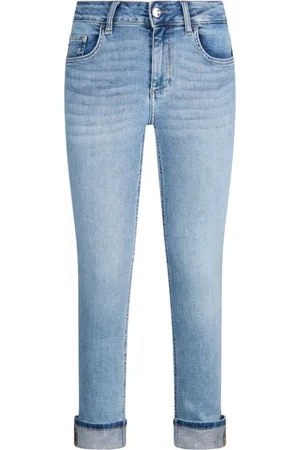 Liu Jo Jeans, Dames, Blauw, W28, Denim, Blauwe Denim Jeans met Ritssluiting