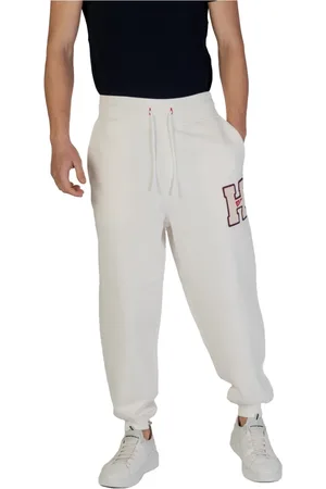Tommy Hilfiger Broeken, Heren, Wit, XL, Katoen, Sportieve katoenen broek Lente/Zomer collectie