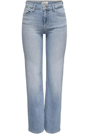 ONLY Jeans, Dames, Blauw, L L32, Denim, Lichtblauwe Denim Straight Jeans