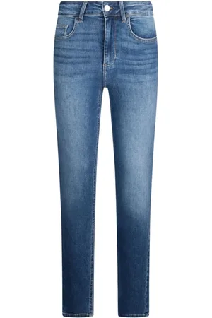 Liu Jo Jeans, Dames, Blauw, W31, Denim, Blauwe denim jeans met verborgen rits
