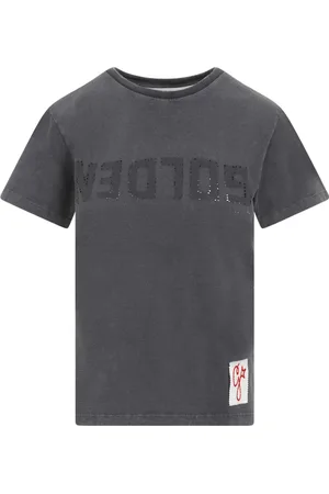 Golden Goose Tops, Dames, Grijs, XS, Katoen, Antraciet Katoenen T-shirt