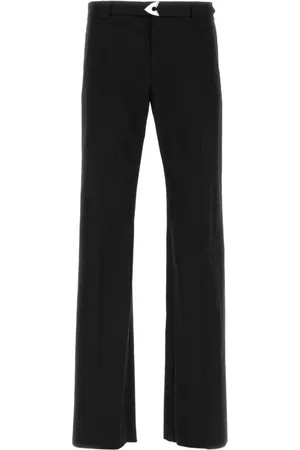 Alexander McQueen Broeken, Heren, Zwart, M, Katoen, Zwarte Katoenmix Stijlvolle Broek