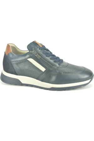 Fluchos Schoenen, Heren, Blauw, 45 EU, Blauw Runner Stijlvolle Sneakers