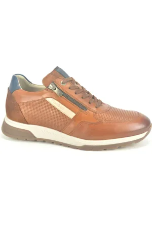Fluchos Schoenen, Heren, Bruin, 40 EU, Stijlvolle Cognac Runner Schoenen