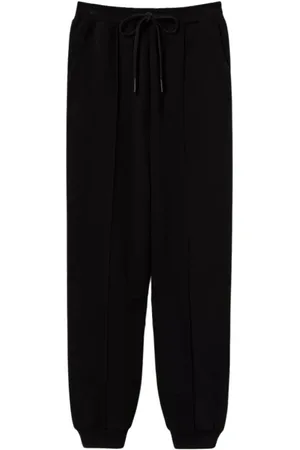 Twin-Set Broeken, Dames, Zwart, S, Joggers in Felpa-stijl