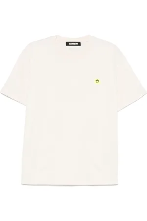 BARROW Tops, Heren, , S, Katoen, Vanilla Jersey T-Shirt