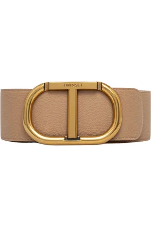 Twin-Set Accessoires, Dames, , L, Leer, Stijlvolle Synthetisch Leren Riem