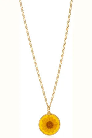 A.P.C. Accessoires, Dames, Geel, ONE Size, Ketting met bloemmotief