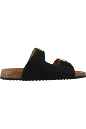 Geox Schoenen, Dames, Zwart, 37 EU, Nieuwe Brionia Slippers