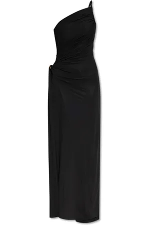 Dsquared2 Kleedjes, Dames, Zwart, XS, Gedrapeerde Jurk