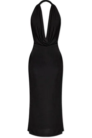 MISBHV Kleedjes, Dames, Zwart, XS, Polyester, Rugloze Jurk