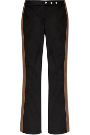 MISBHV Broeken, Dames, Zwart, L, Polyester, Broek met uitlopende pijpen