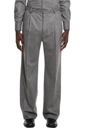 Winnie NY Broeken, Heren, Grijs, M, Wol, Grijze Formele Broek