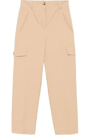 Twin-Set Broeken, Dames, , M, Katoen, Cargo broek in katoenen keper