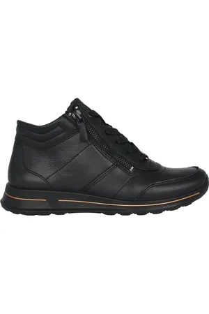 ARA Schoenen, Dames, Zwart, 38 1/2 EU, Leer, Premium veterlaarzen in zwart