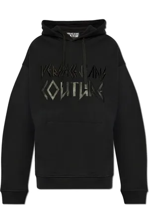 VERSACE Sweatshirts & Hoodies, Heren, Zwart, S, Katoen, Hoodie