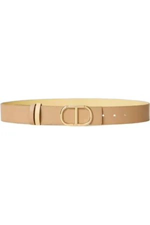 Twin-Set Accessoires, Dames, , XL, Leer, Omkeerbare lage taille leren riem