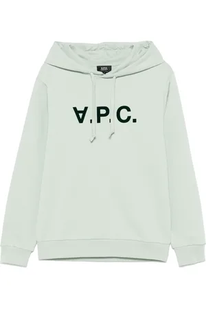 A.P.C. Sweatshirts & Hoodies, Heren, Groen, XL, Katoen, Katoenen Hoodie
