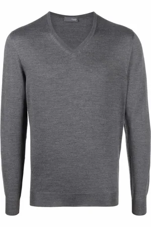 DRUMOHR Truien, Heren, Grijs, XL, Grijze Sweaters voor Mannen