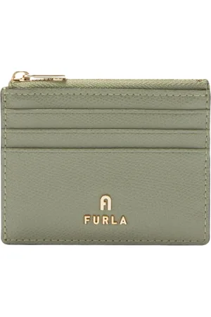 Furla Accessoires, Dames, Groen, ONE Size, Leer, Camelia Kaarthouder S