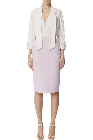 Elisabetta Franchi Kleedjes, Dames, Veelkleurig, S, Tweed, Viscose Tweedelige Outfit