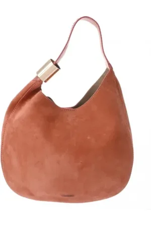 Jimmy Choo Pre-owned, Dames, Roze, ONE Size, Pre-owned Suede shoulder-bags
