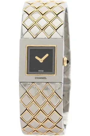 CHANEL Pre-owned, Dames, Zwart, ONE Size, Pre-owned Yellow Gold watches