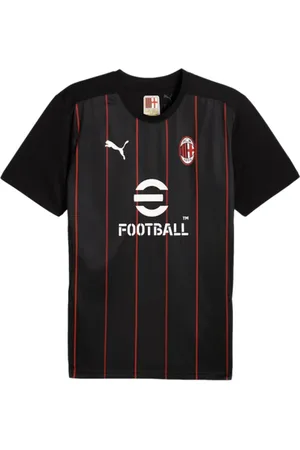 PUMA Tops, Heren, Zwart, S, Polyester, AC Milan Pre-Match Shirt 2024/2025