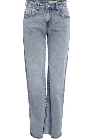 Noisy May Jeans, Dames, Blauw, W31 L32, Wijde Jeans Nmyolanda Stijl