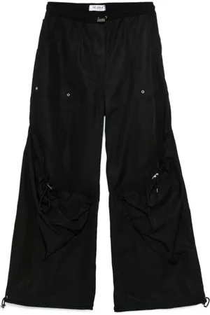 The Attico Broeken, Dames, Zwart, XS, Wijde broek Pant 100