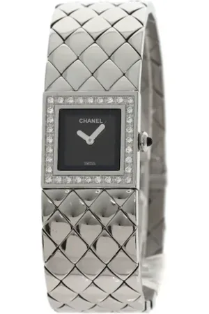 CHANEL Pre-owned, Dames, Zwart, ONE Size, Pre-owned Glass watches