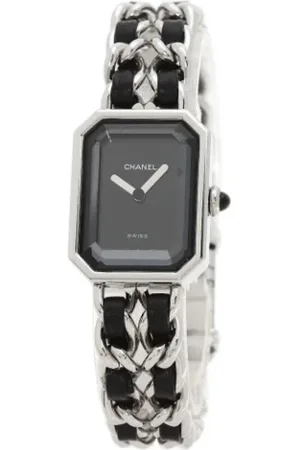CHANEL Pre-owned, Dames, Zwart, ONE Size, Pre-owned Stainless Steel watches
